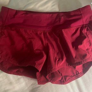 lulu size 4 speed shorts